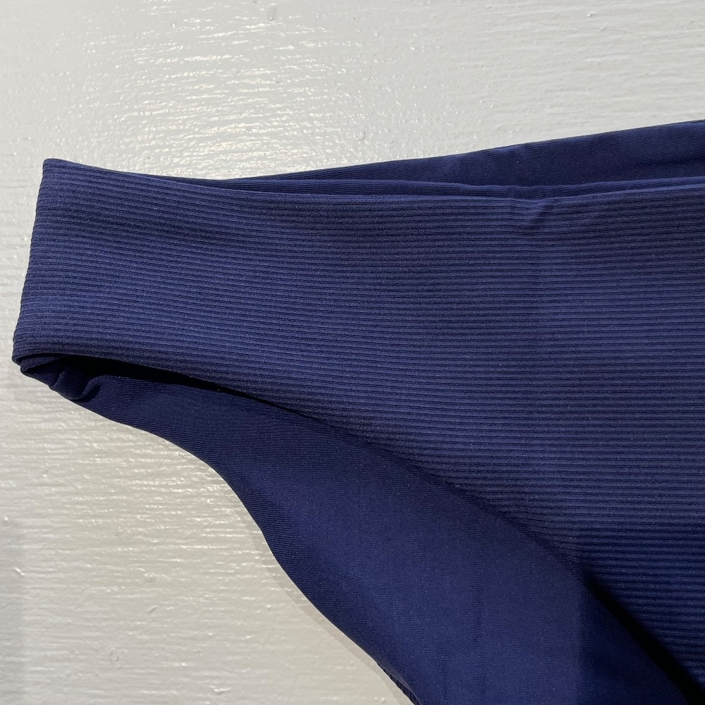 New Tavik Reversible Ribbed Full Coverage Bikini Bottom Dark Blue Size Large - Picture 3 of 10